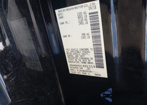 2018 Nissan Maxima 3.5 Platinum from USA, damaged, VIN 1N4AA6AP6JC402319